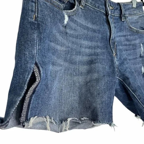 DL1961 Riley Boyfriend Jean Shorts Size 27 Frayed Hem Denim Cut Offs Hayden Wash - Picture 4 of 7